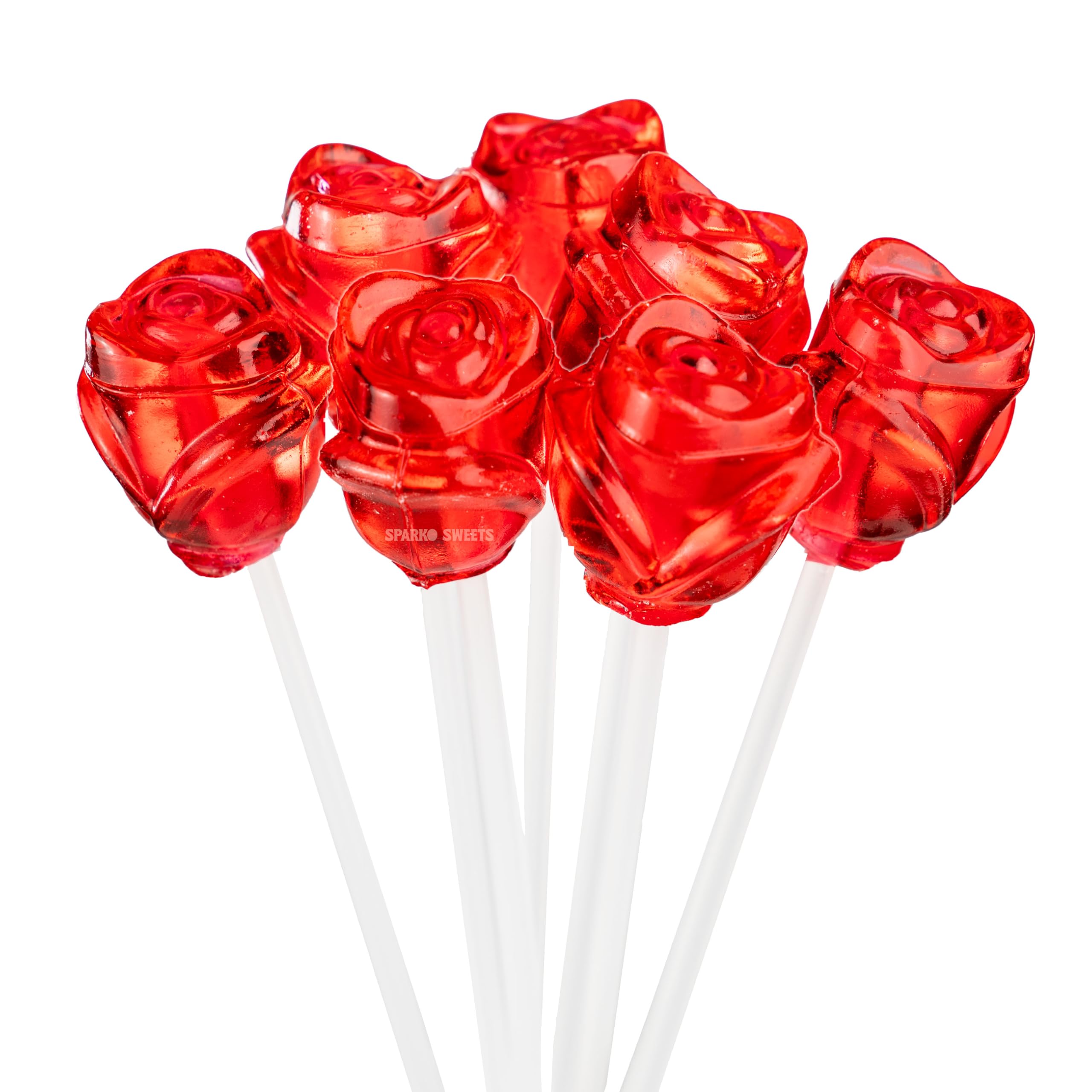 Amazon.com : Sparko Sweets Twinkle Pops Lollipop, Red Rose 3D